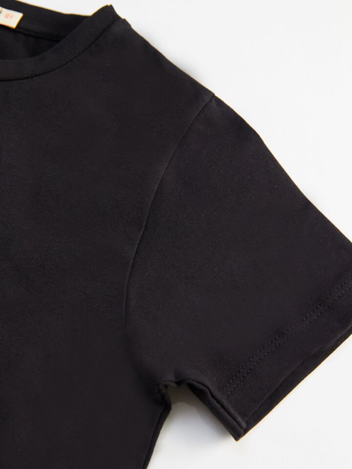 Fast Erkek Çocuk T-shirt Denim Şort Takım 4 Y - Siyah, Gri