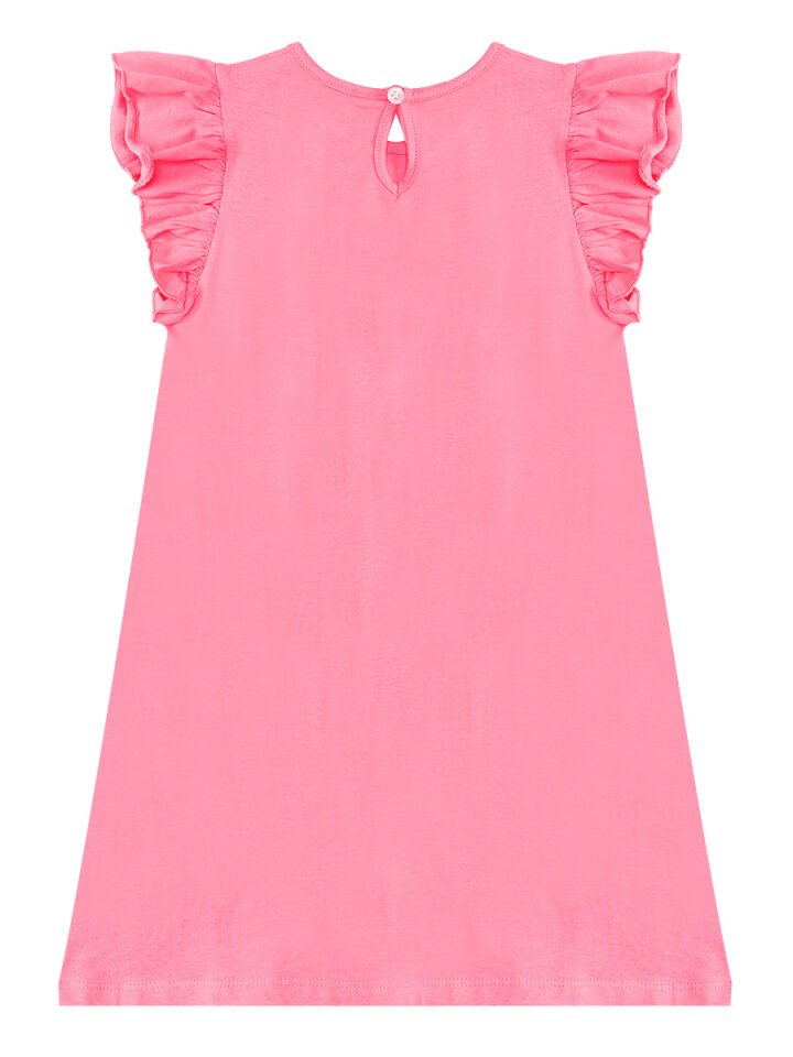 Ayıcıklar Kız Çocuk Pembe Elbise 5 Y - Pembe