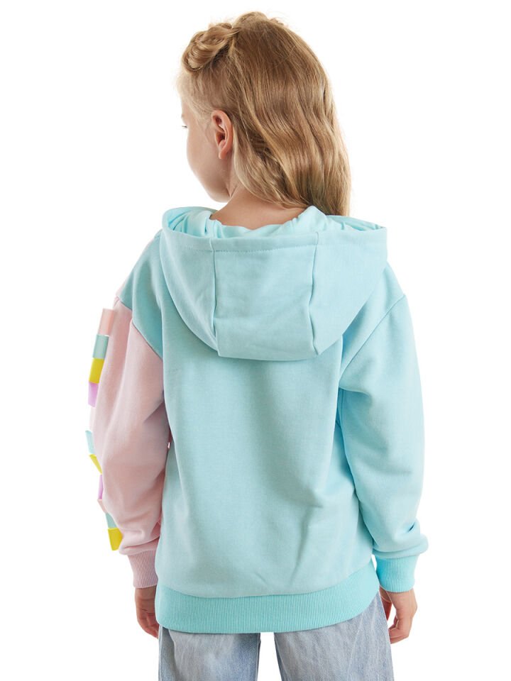 Unicorn Tavşan Kız Çocuk Sweatshirt 3 Y - Pembe, Mavi