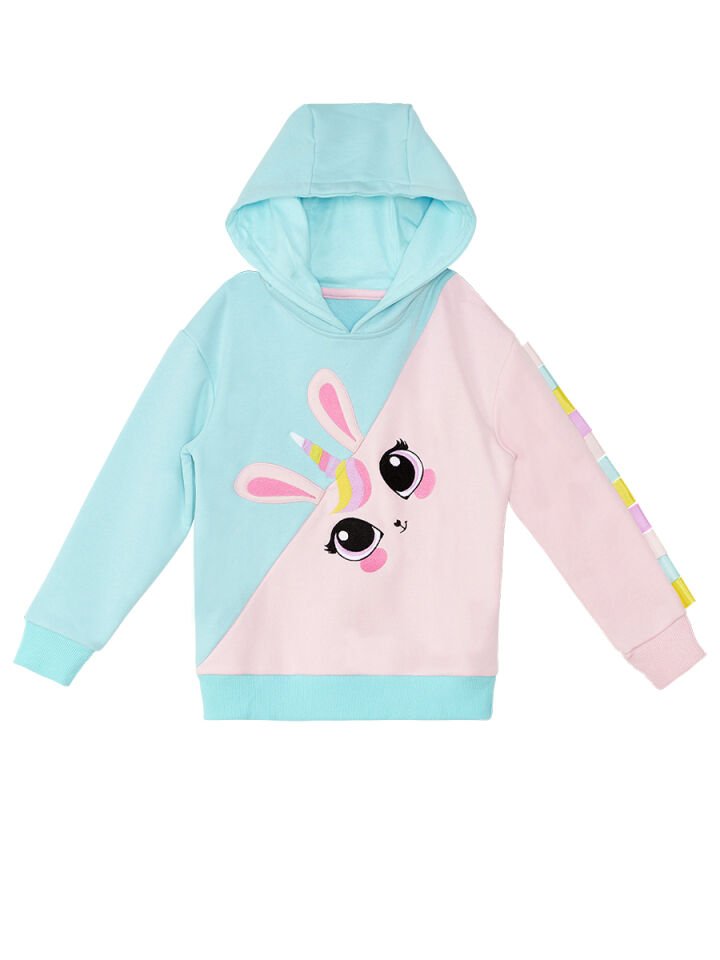 Unicorn Tavşan Kız Çocuk Sweatshirt 3 Y - Pembe, Mavi