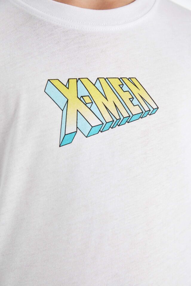 Erkek Çocuk X-Men Bisiklet Yaka Kısa Kollu Tişört