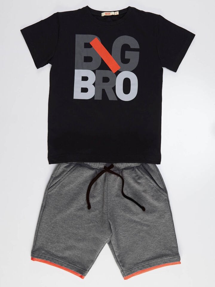 Big Bro Erkek Çocuk T-shirt Şort Takım