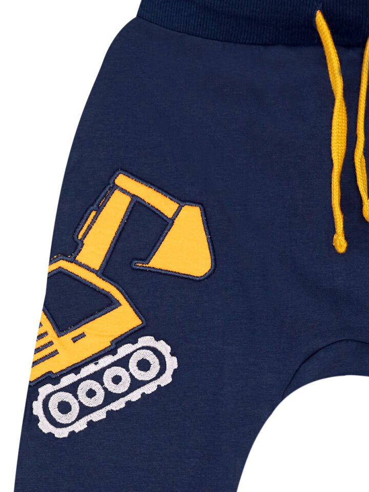 Kepçe Erkek Çocuk T-shirt Kapri Şort Takım 5 Y - Sarı, Lacivert