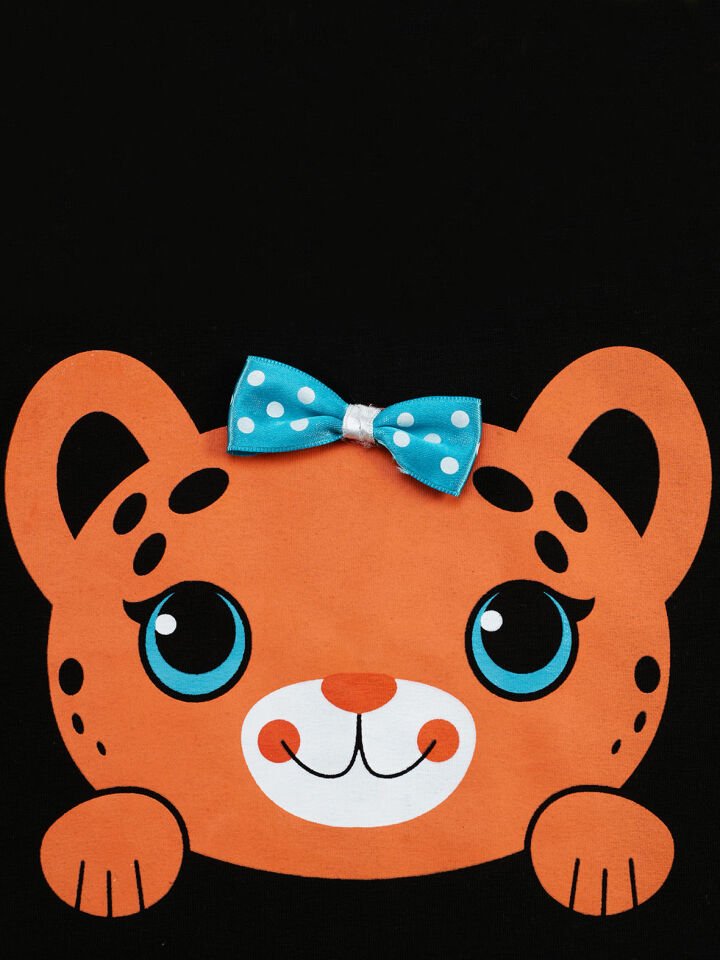 Küçük Leopar Kız Çocuk T-shirt Pantolon Takım