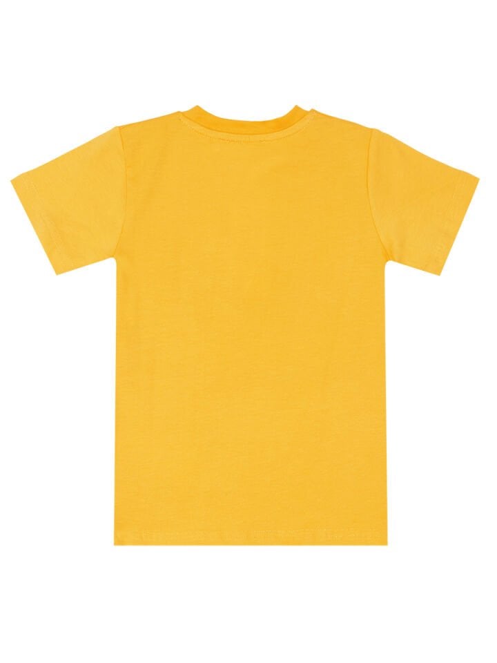 Kepçe Erkek Çocuk T-shirt Kapri Şort Takım 8 Y - Sarı, Lacivert