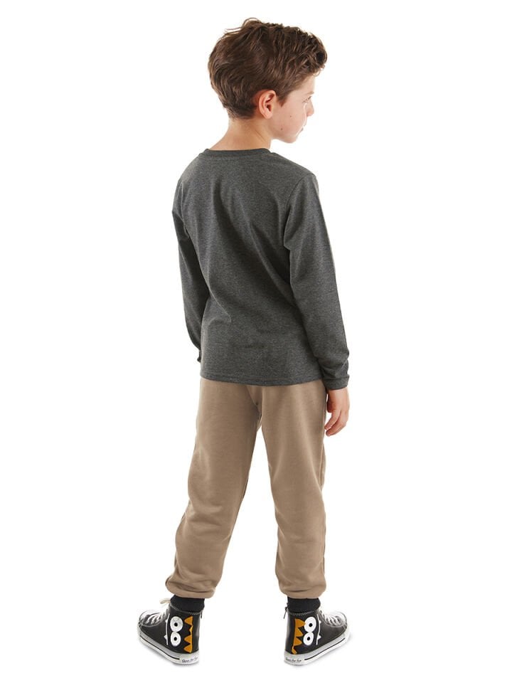 Doberman Erkek Çocuk T-shirt Pantolon Takım 4 Y - Antresit