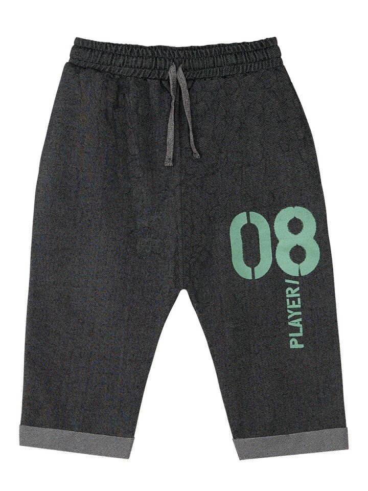 Player 8 Erkek Çocuk T-shirt Kapri Şort Takım 9 Y - Haki