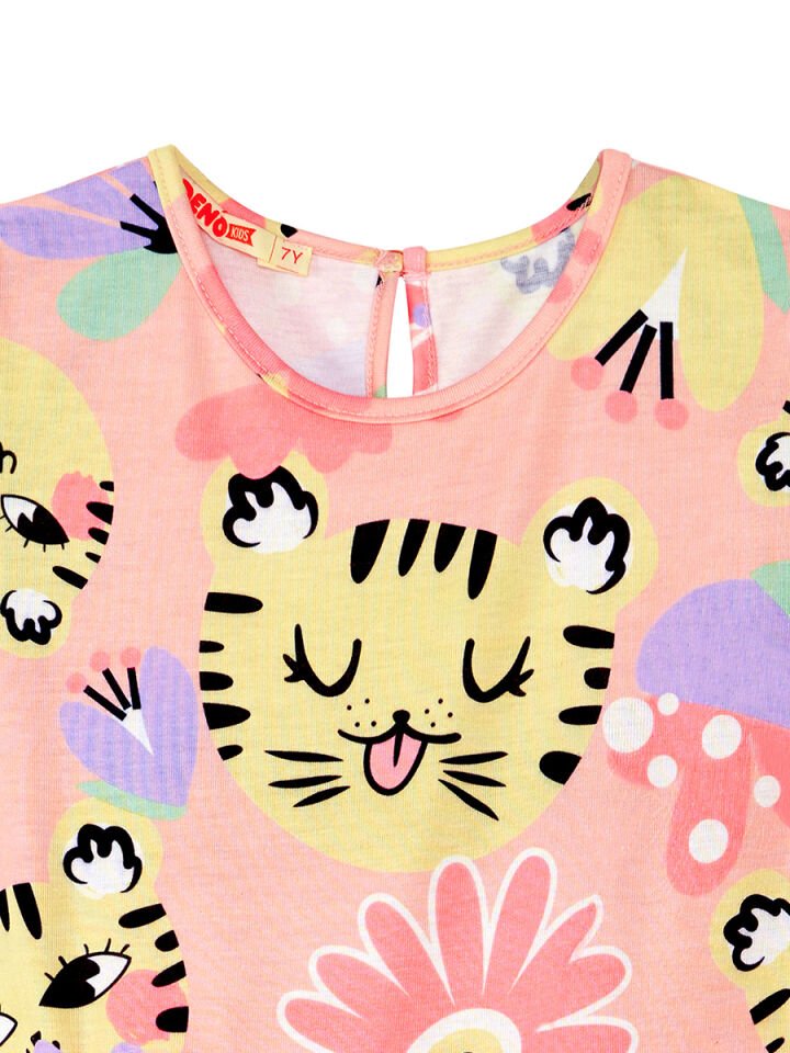 Leo Flower Kız Çocuk Tüllü Elbise 5 Y - Pembe