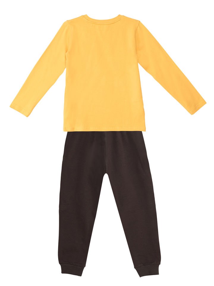 Forest Erkek Çocuk T-shirt Pantolon Takım 2 Y - Hardal, Kahverengi