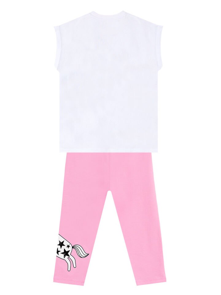 Believe in Magic Kız Çocuk T-Shirt Tayt Takım 10 Y - Pembe
