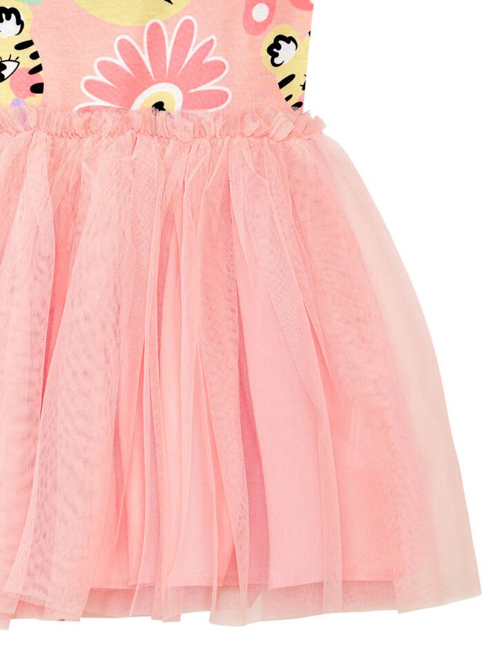 Leo Flower Kız Çocuk Tüllü Elbise 8 Y - Pembe