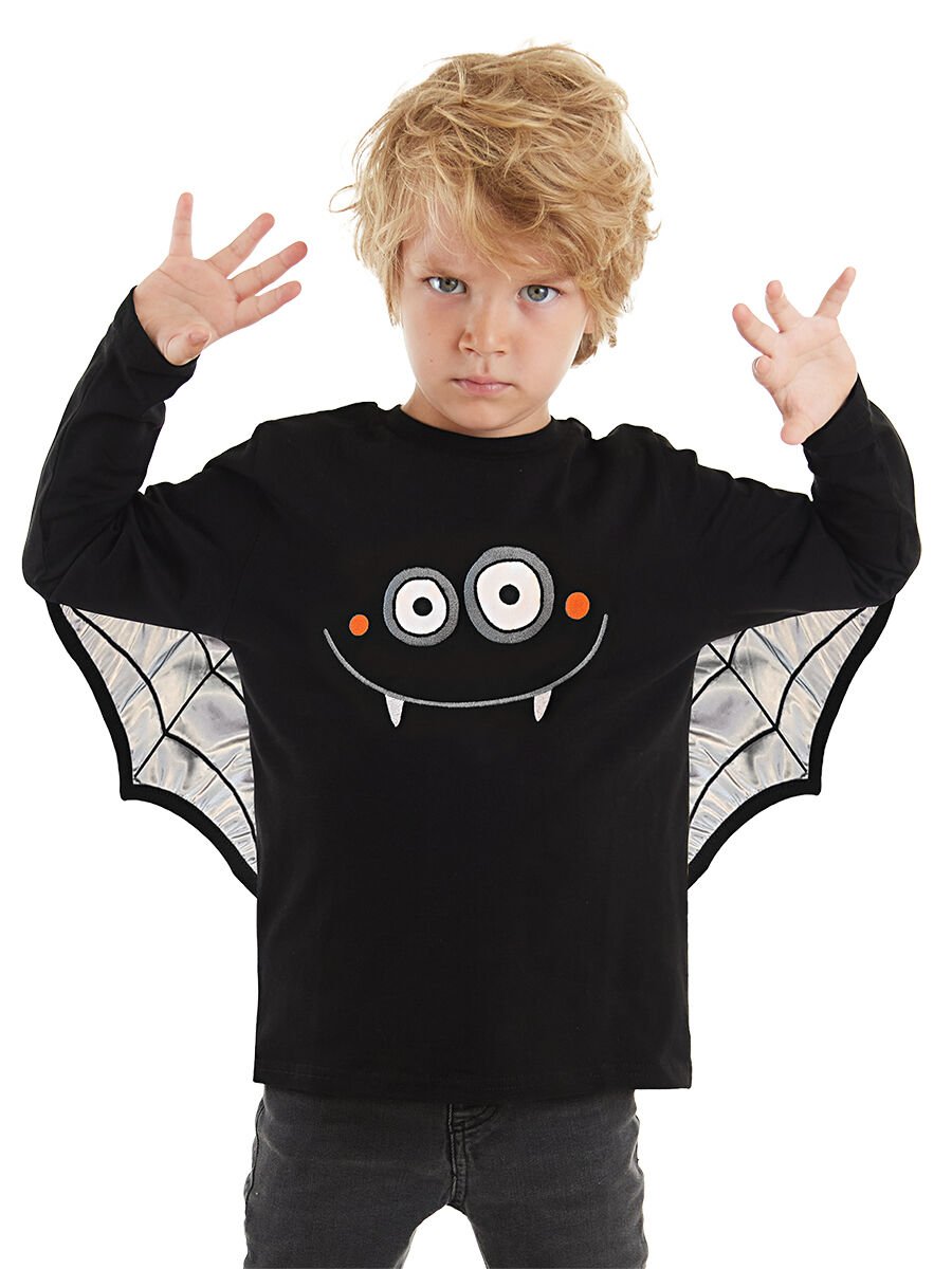 Halloween Erkek Çocuk Siyah T-shirt