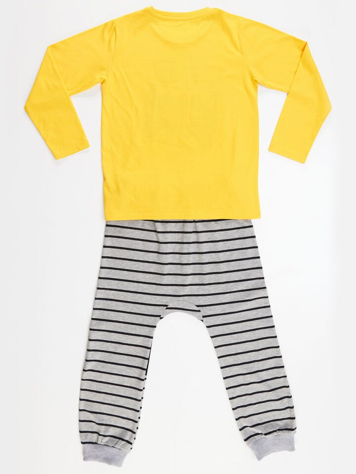 Neşeli Erkek Çocuk T-shirt Pantolon Takım