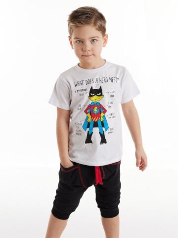 Need Hero Erkek Çocuk T-shirt Kapri Şort Takım
