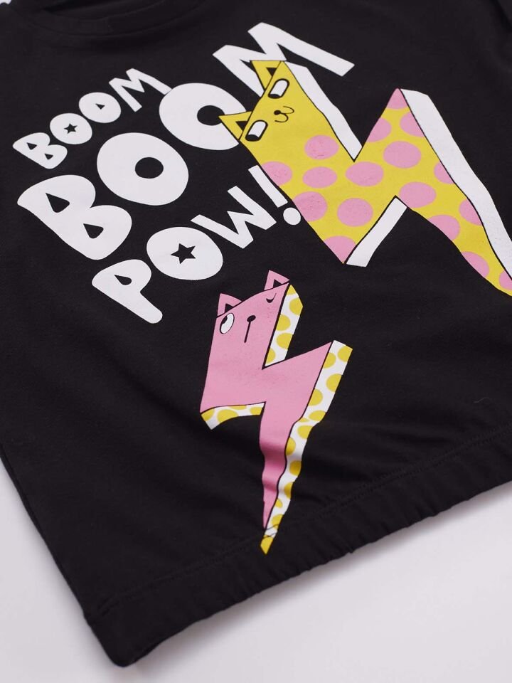 Boom Kız Çocuk Crop Top Şort Takım