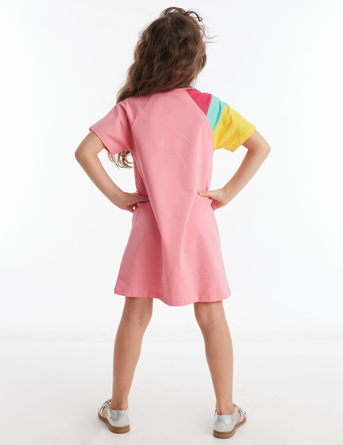 Unicorn Reglan Pembe  Kız Çocuk Elbise
