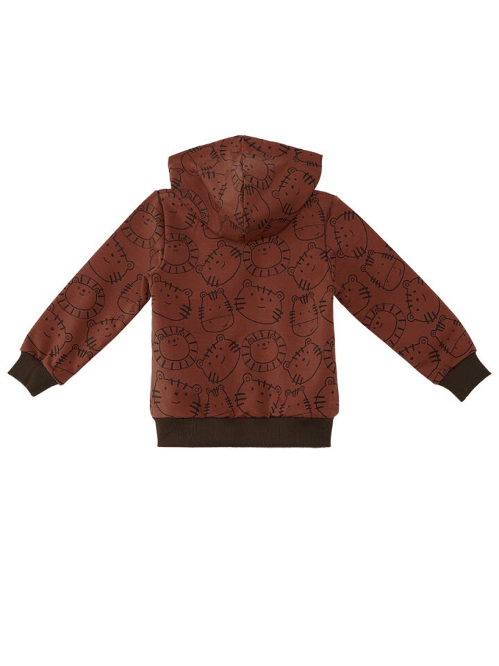 Hayvanlar Erkek Bebek Kahverengi Sweatshirt 24-36 M - Kahverengi