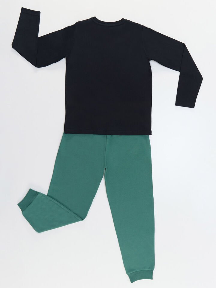 Astronot Timsah Erkek Çocuk T-shirt Pantolon Takım