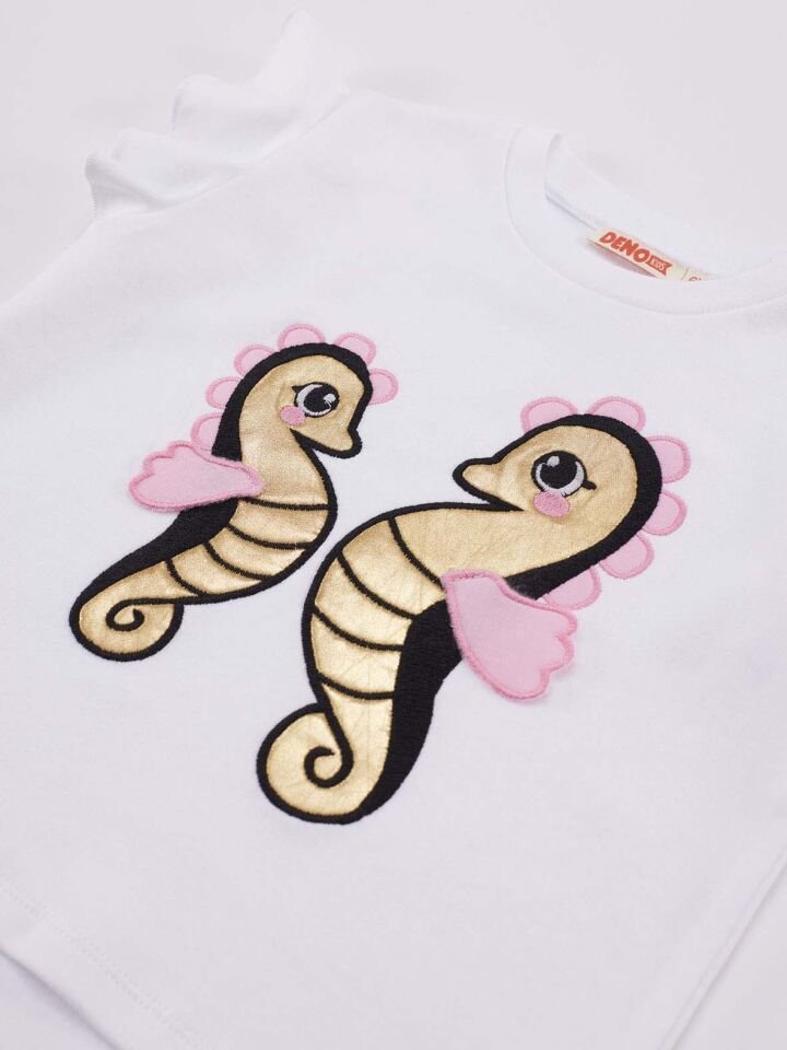 Denizatı Kız Çocuk T-Shirt Şort Takım