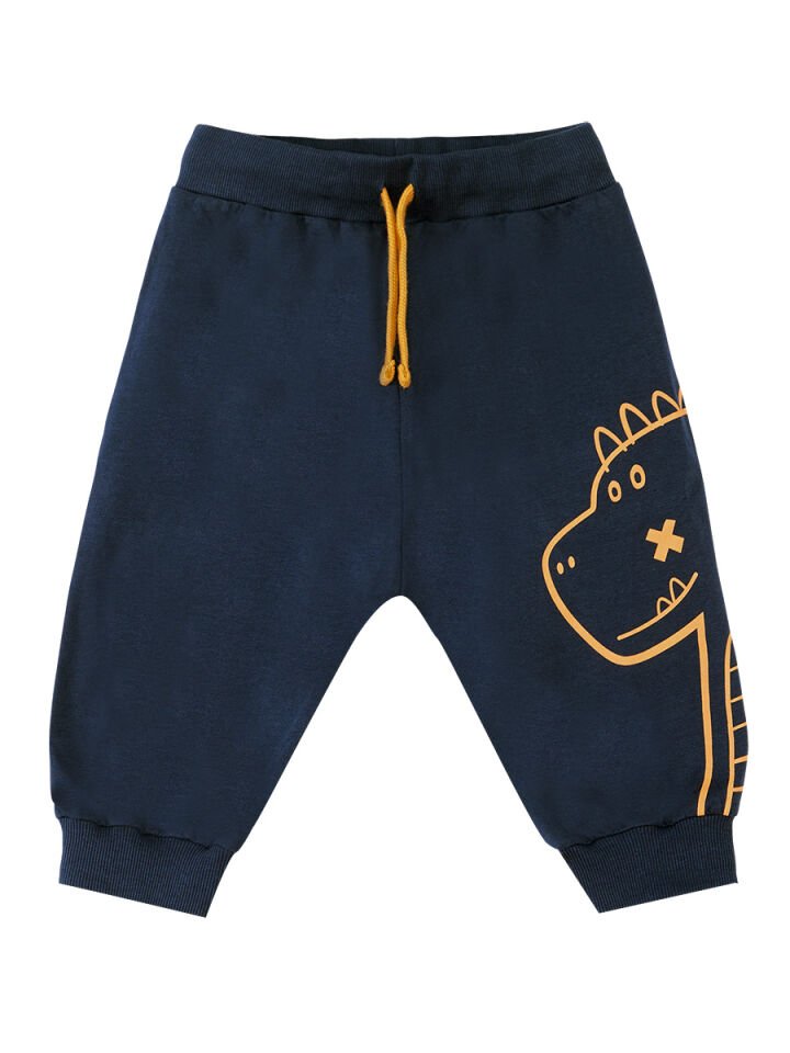 Roarsome Erkek Çocuk T-shirt Kapri Şort Takım 6 Y - Ekru, Lacivert