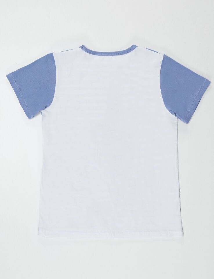Octopus Erkek Çocuk T-Shirt 6 Y - Mavi&Beyaz&Siyah