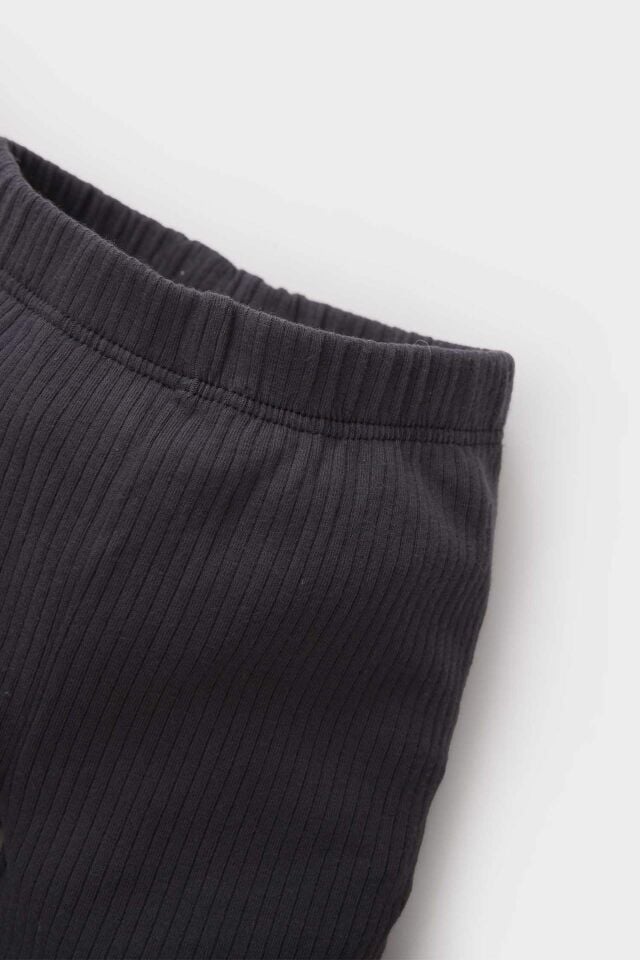 Erkek Bebek Beli Lastikli Fitilli Kaşkorse Basic Düz Tayt