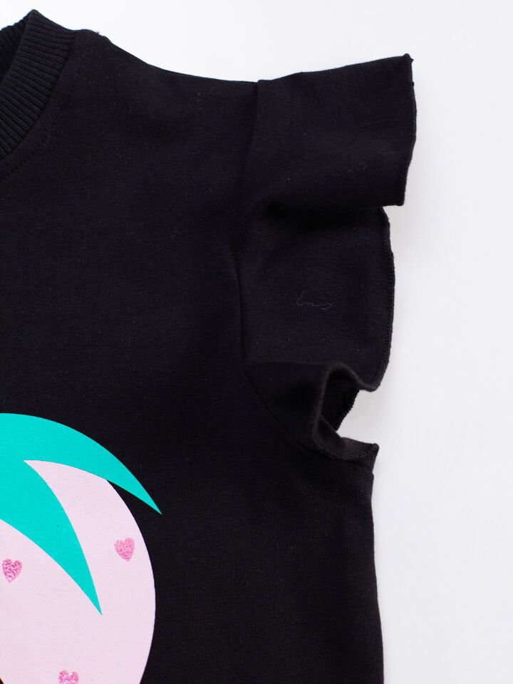 Berry Cute Kız Çocuk T-shirt Şort Takım 4 Y - Siyah, Pembe