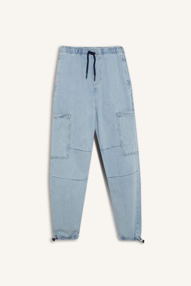 Erkek Çocuk Paraşüt Jean Pantolon