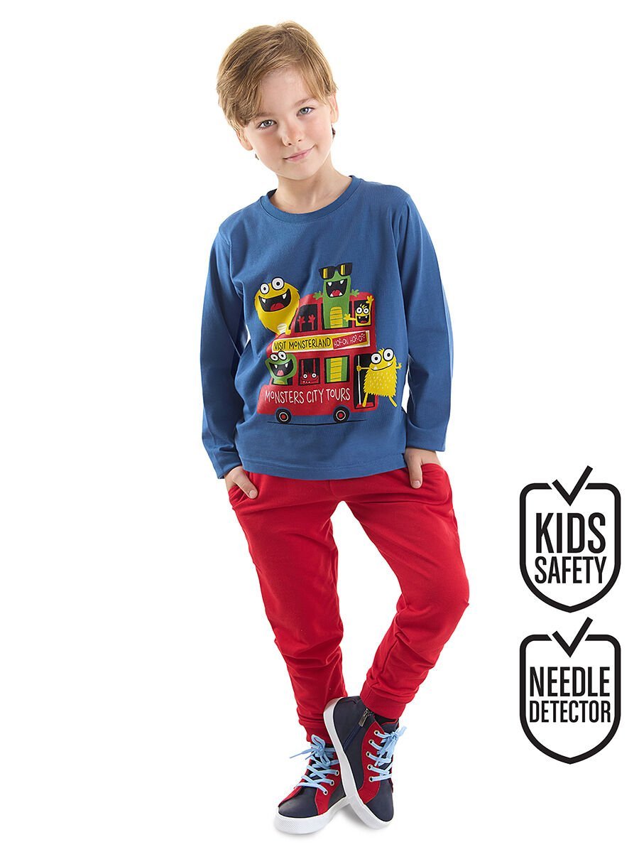 Monster Tours Erkek Çocuk T-shirt Pantolon Takım