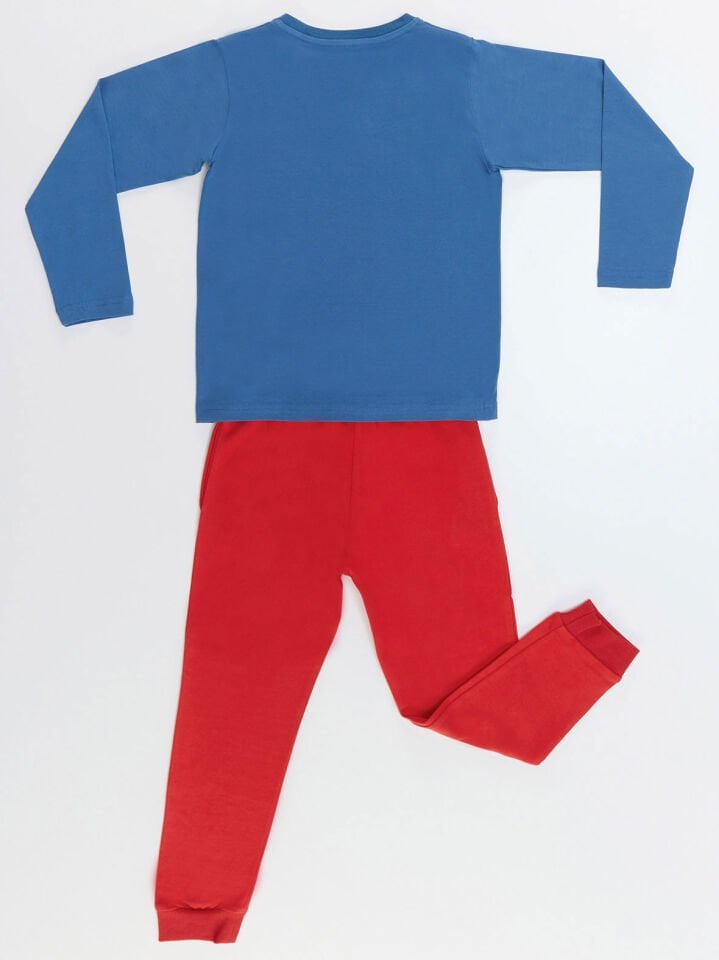 Monster Tours Erkek Çocuk T-shirt Pantolon Takım 4 Y - Lacivert, Kırmızı