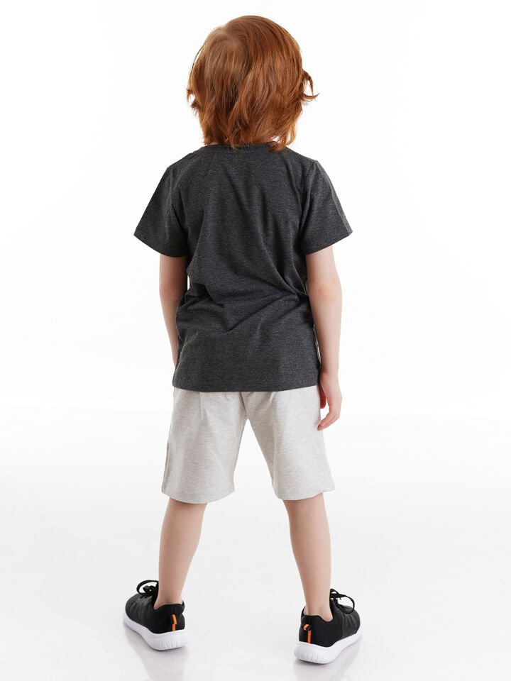 Holiday Erkek Çocuk T-shirt Şort Takım 4 Y - Gri
