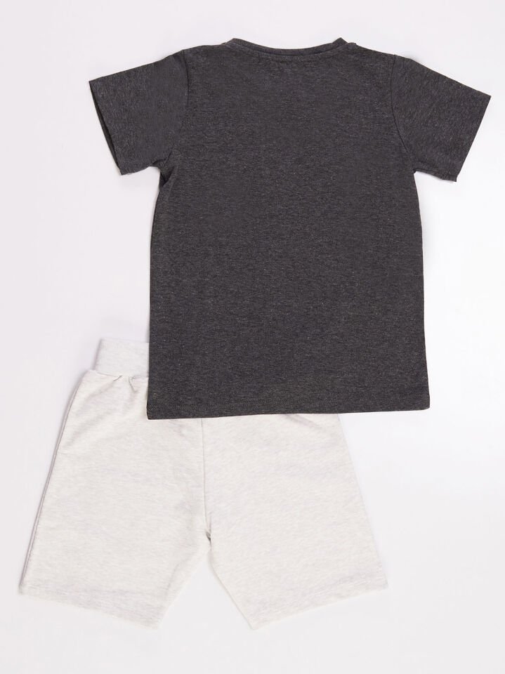 Holiday Erkek Çocuk T-shirt Şort Takım 4 Y - Gri
