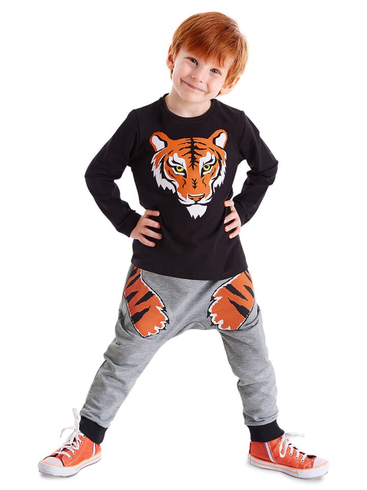Kaplan Pençesi Erkek Çocuk T-shirt Pantolon Takım