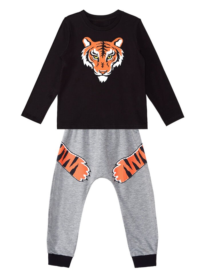 Kaplan Pençesi Erkek Çocuk T-shirt Pantolon Takım