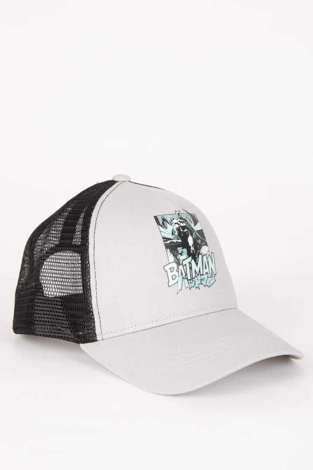 Erkek Çocuk Batman Gabardin Beyzbol Basketbol Şapkası