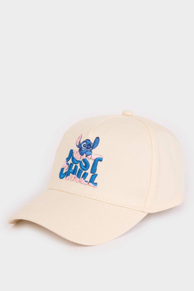 Kız Çocuk Disney Lilo & Stitch Pamuklu Cap Şapka