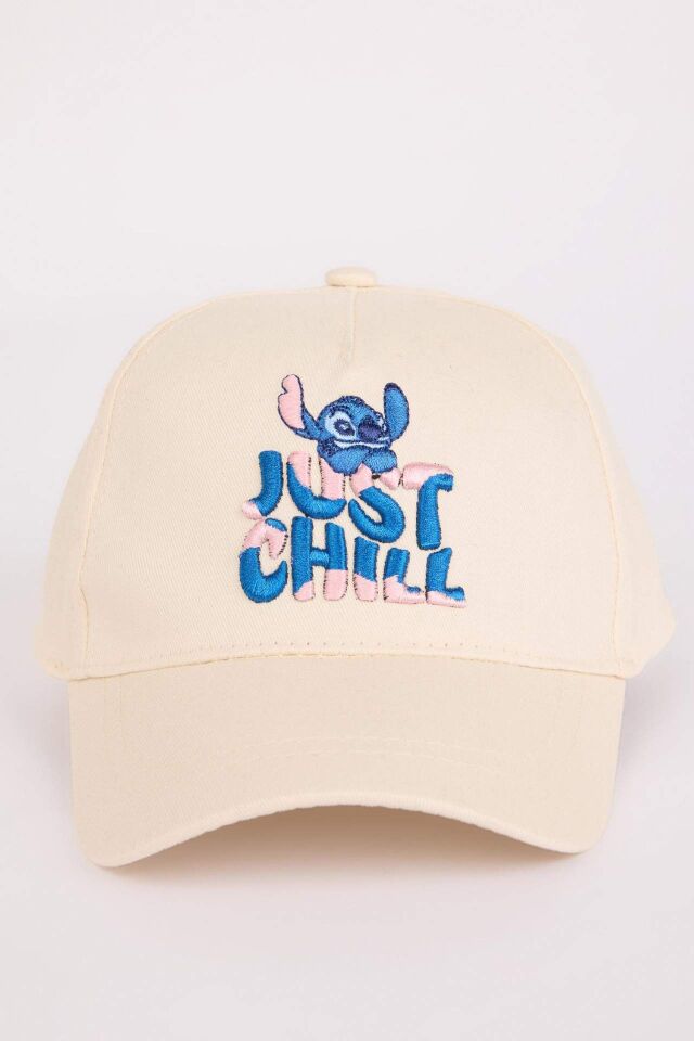 Kız Çocuk Disney Lilo & Stitch Pamuklu Cap Şapka