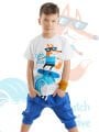 Surf Fox Erkek Çocuk T-shirt Kapri Şort Takım