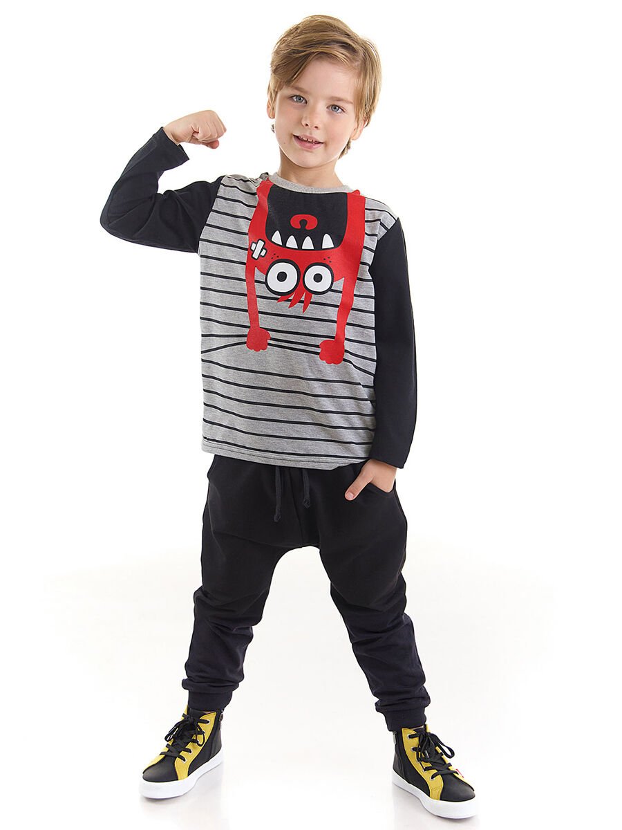 Sarkan Canavar Erkek Çocuk T-shirt Pantolon Takım