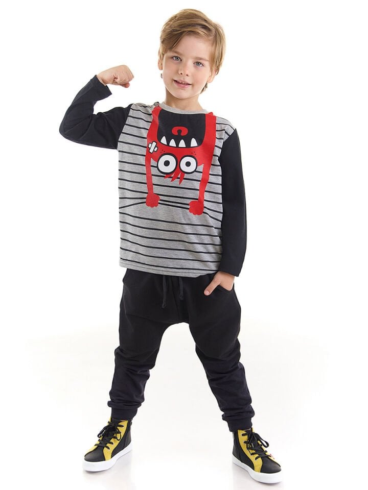 Sarkan Canavar Erkek Çocuk T-shirt Pantolon Takım