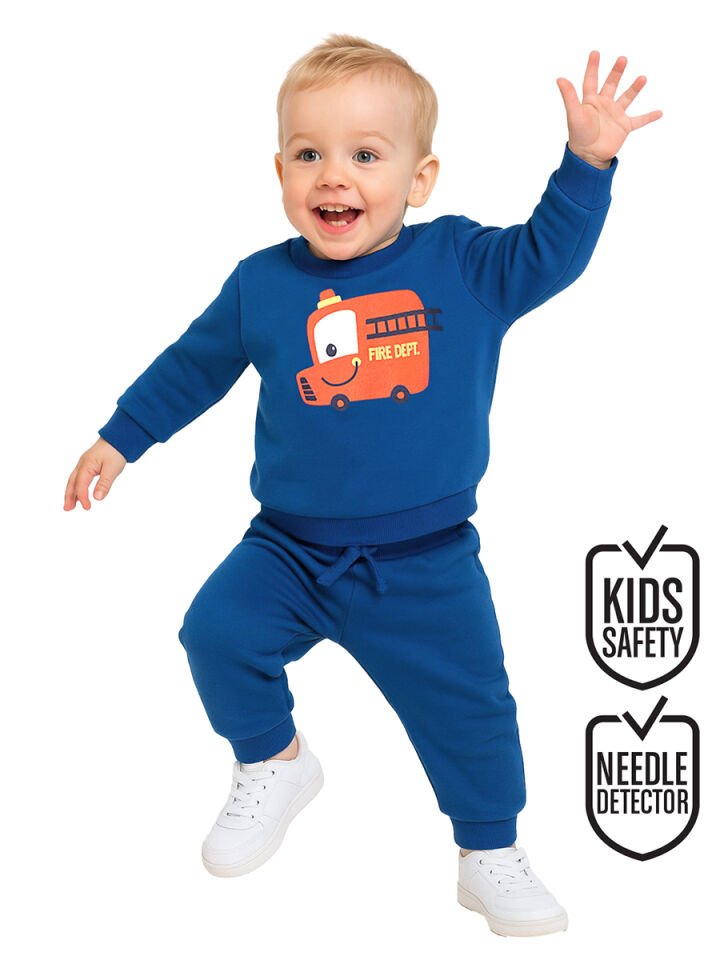İtfaiye Erkek Bebek Lacivert Eşofman Takım 24-36 M - Lacivert