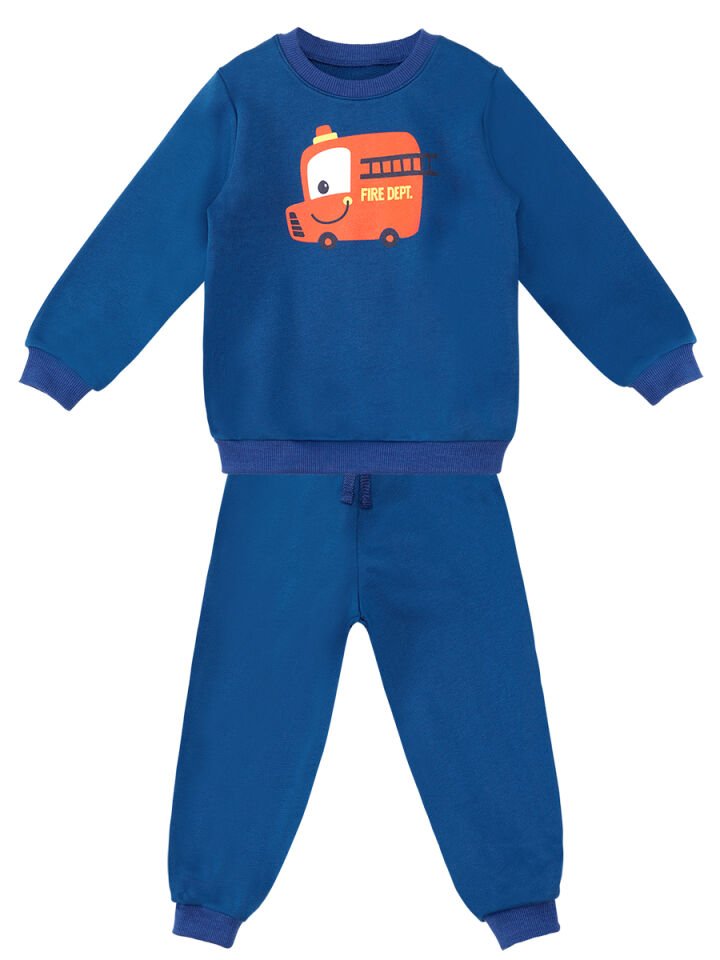 İtfaiye Erkek Bebek Lacivert Eşofman Takım 24-36 M - Lacivert