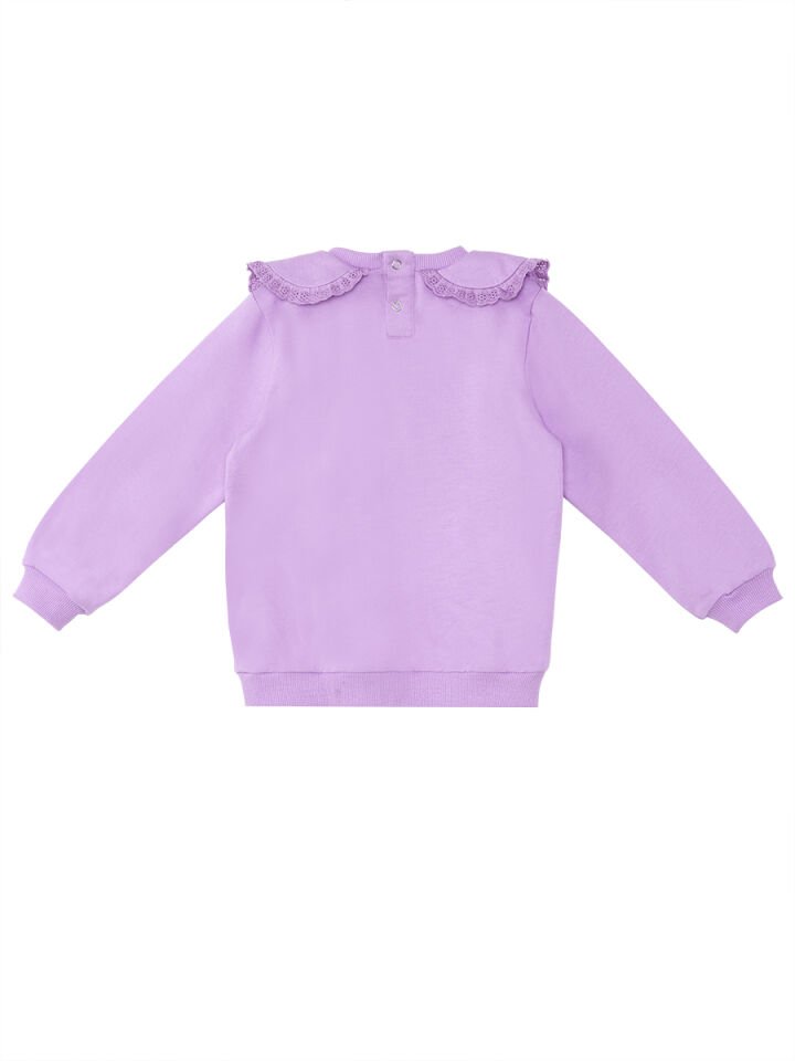 Zebra Kız Bebek Lila Sweatshirt 12-18 M - Lila