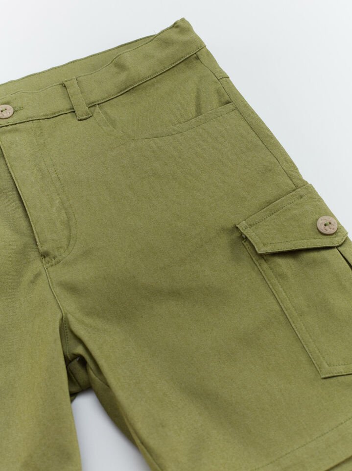 Safari Erkek Çocuk T-shirt Gabardin Şort Takım