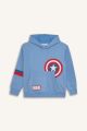 Erkek Çocuk Marvel Avengers Regular Fit Kapüşonlu Kalın Sweatshirt Kumaşı Sweatshirt