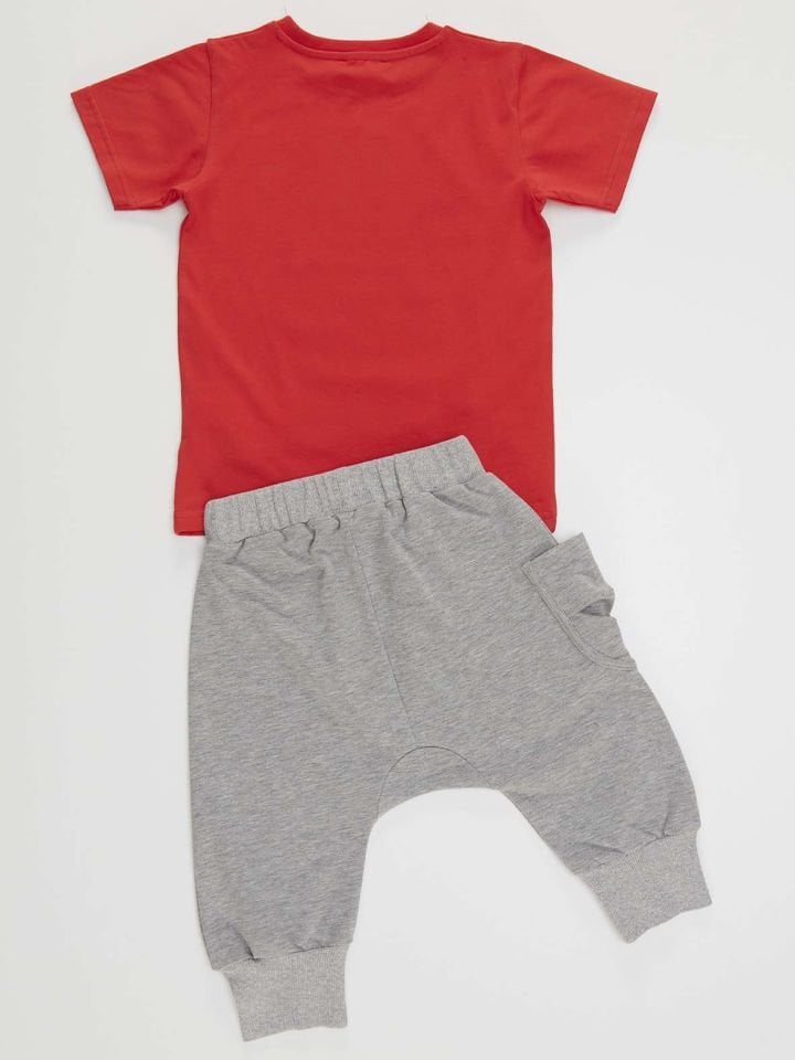 Biraderler Erkek Çocuk T-shirt Kapri Şort Takım