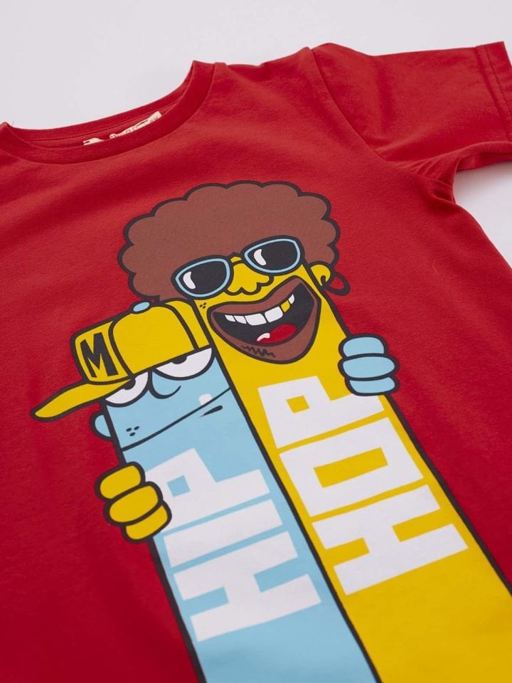 Biraderler Erkek Çocuk T-shirt Kapri Şort Takım