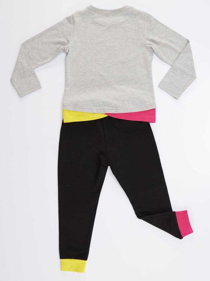 Roller Star Kız Çocuk T-shirt Pantolon Takım