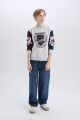Erkek Çocuk Harry Potter Regular Fit Bisiklet Yaka Sweatshirt