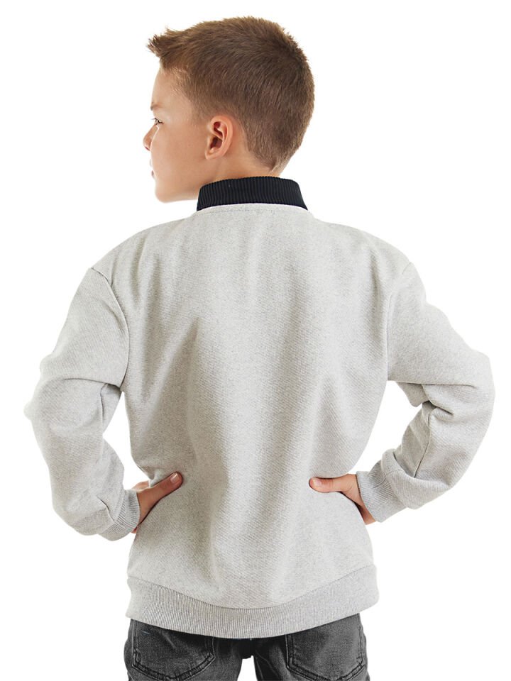 Kurt Erkek Çocuk Gri Sweatshirt